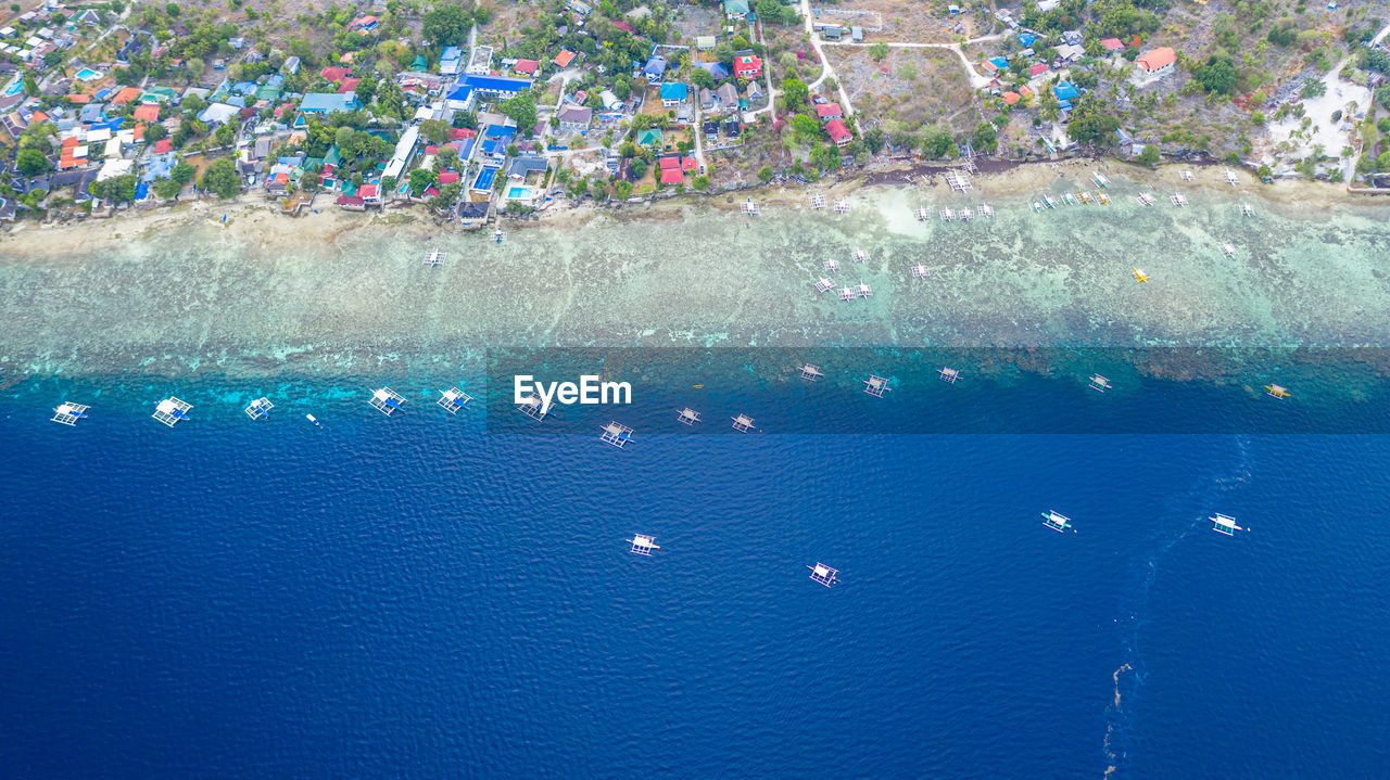 Aerial view of beach