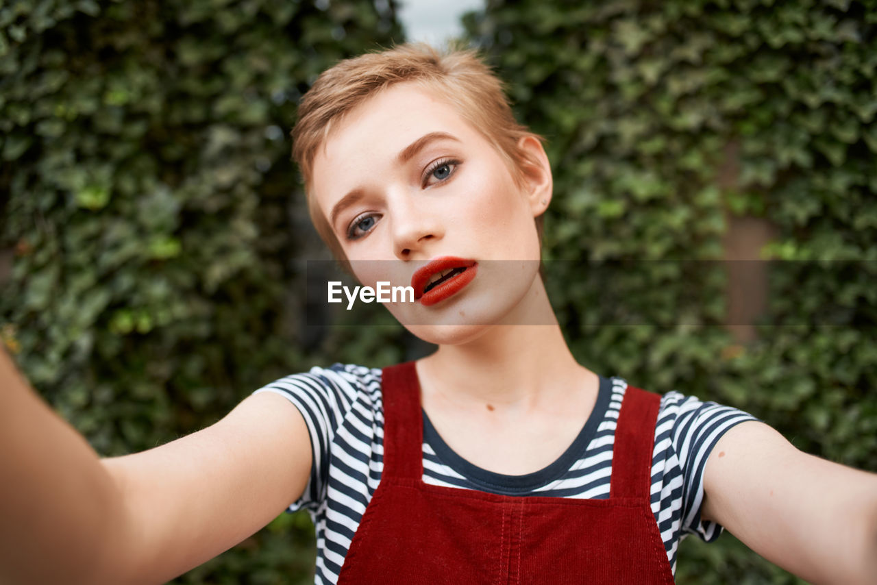 Portrait of young woman