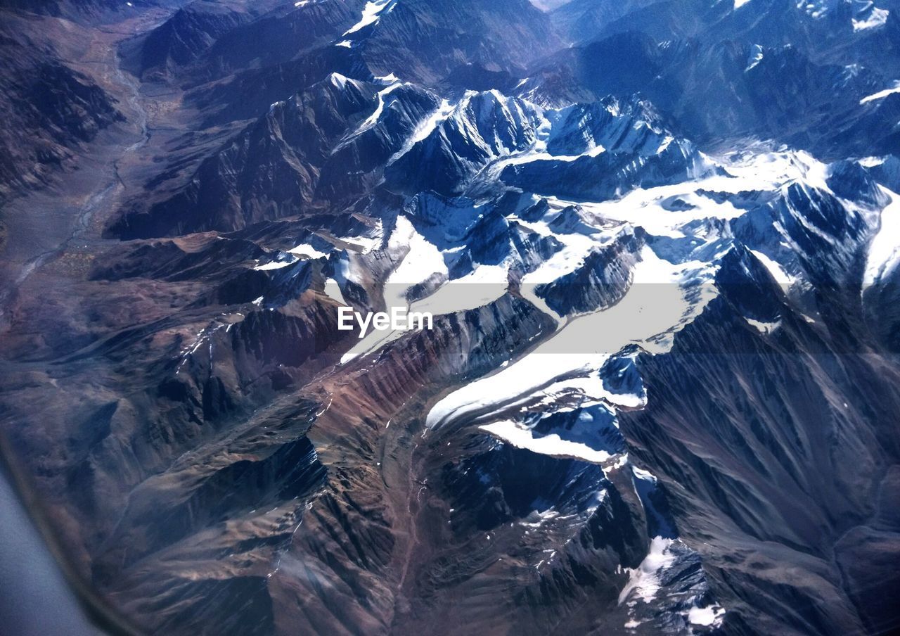 AERIAL VIEW OF MOUNTAINS