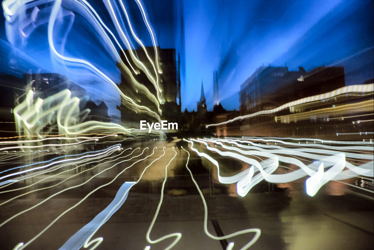 LIGHT TRAILS ON THE DARK