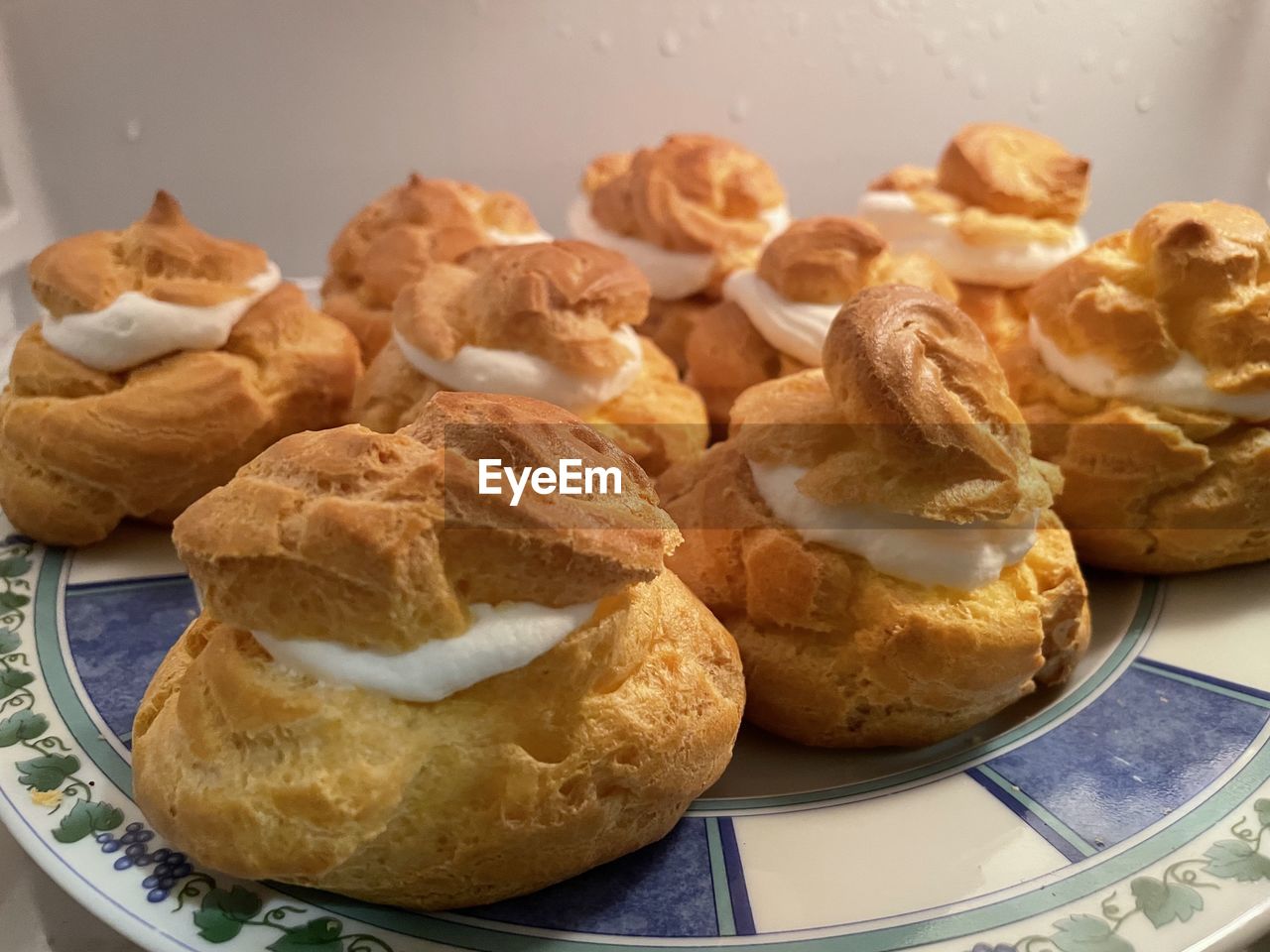 high angle view of cookies on table