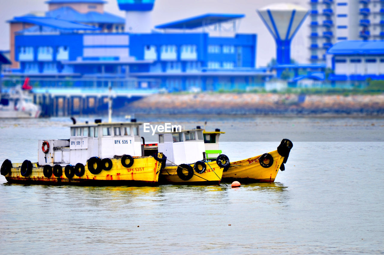 YELLOW FLOATING ON SEA