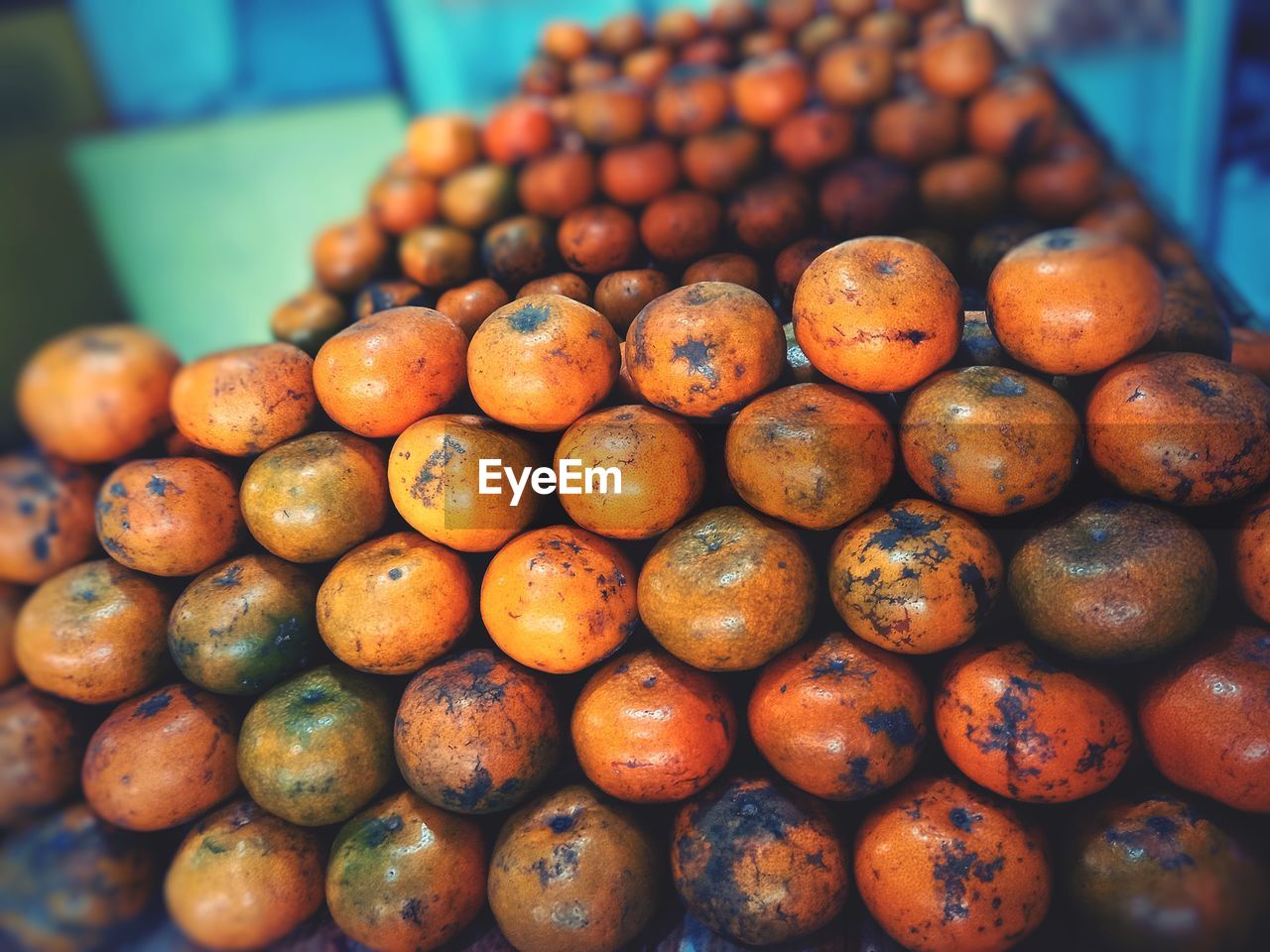 Full frame shot of oranges