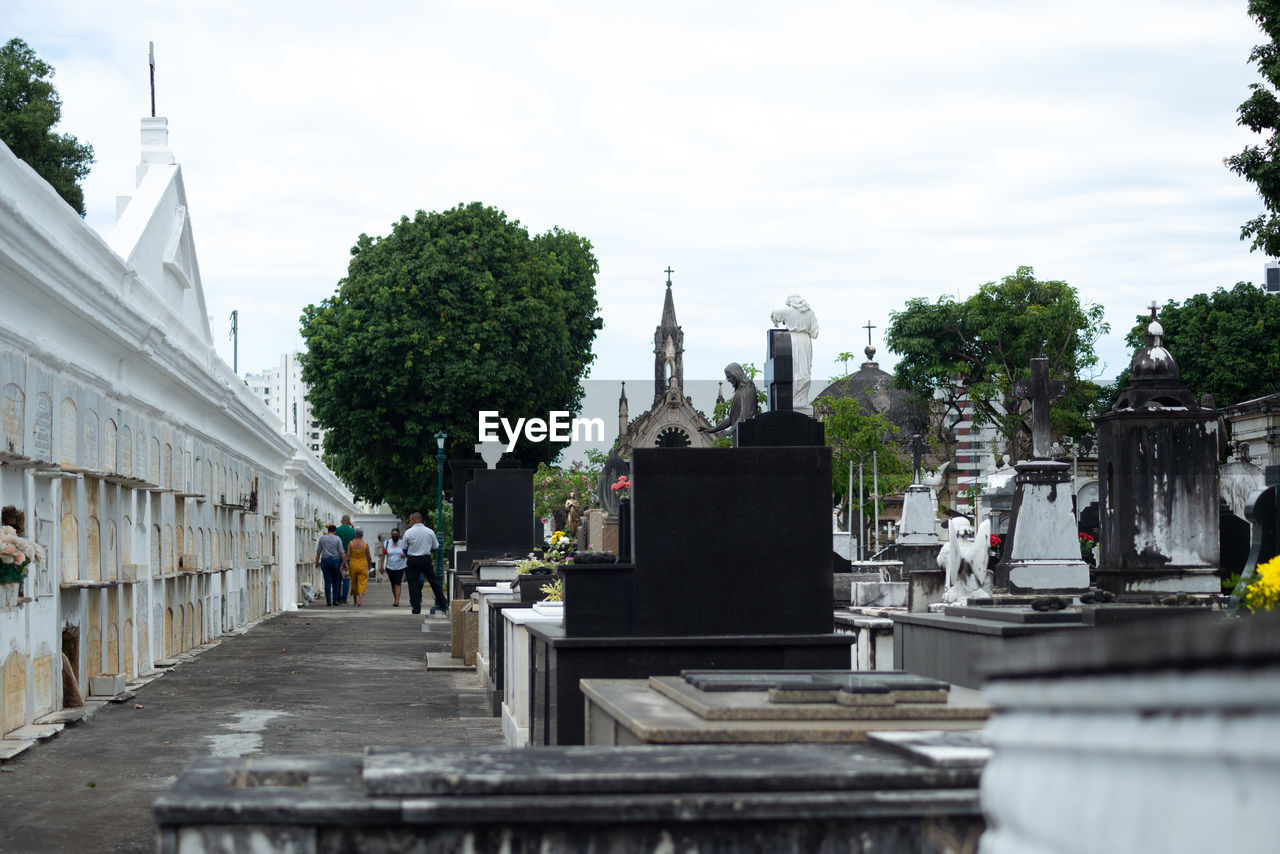 View of the campo santo cemetery on the day of the dead. city of salvador, bahia.