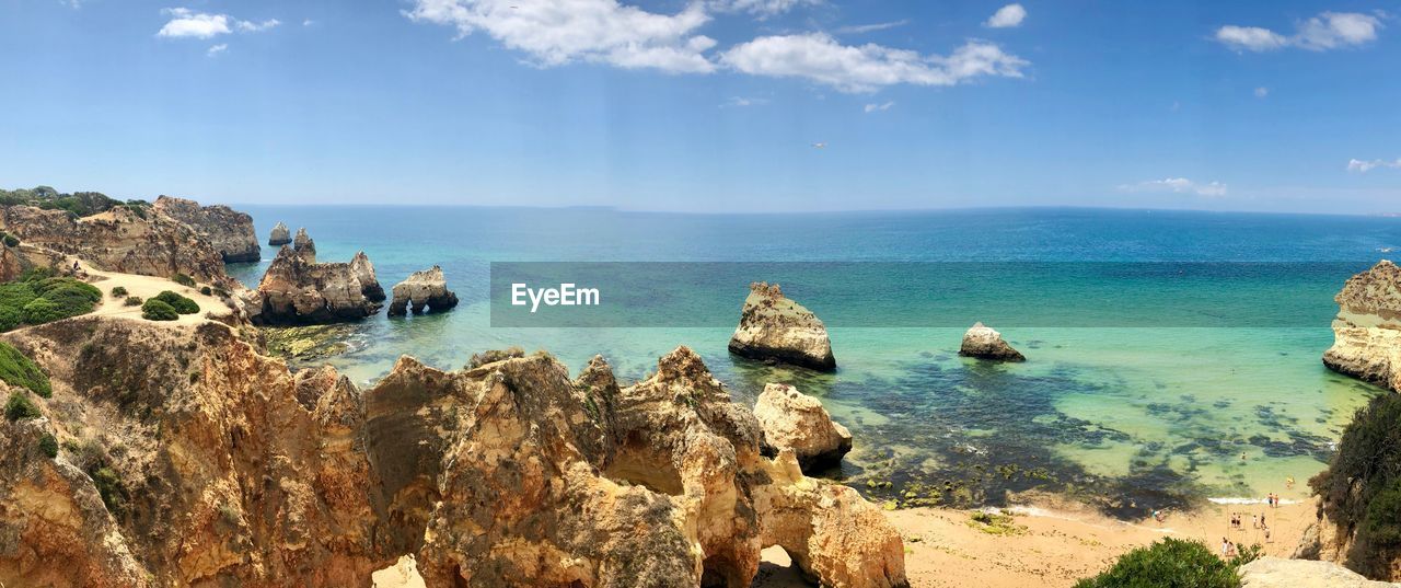 Panoramic view of sea against sky