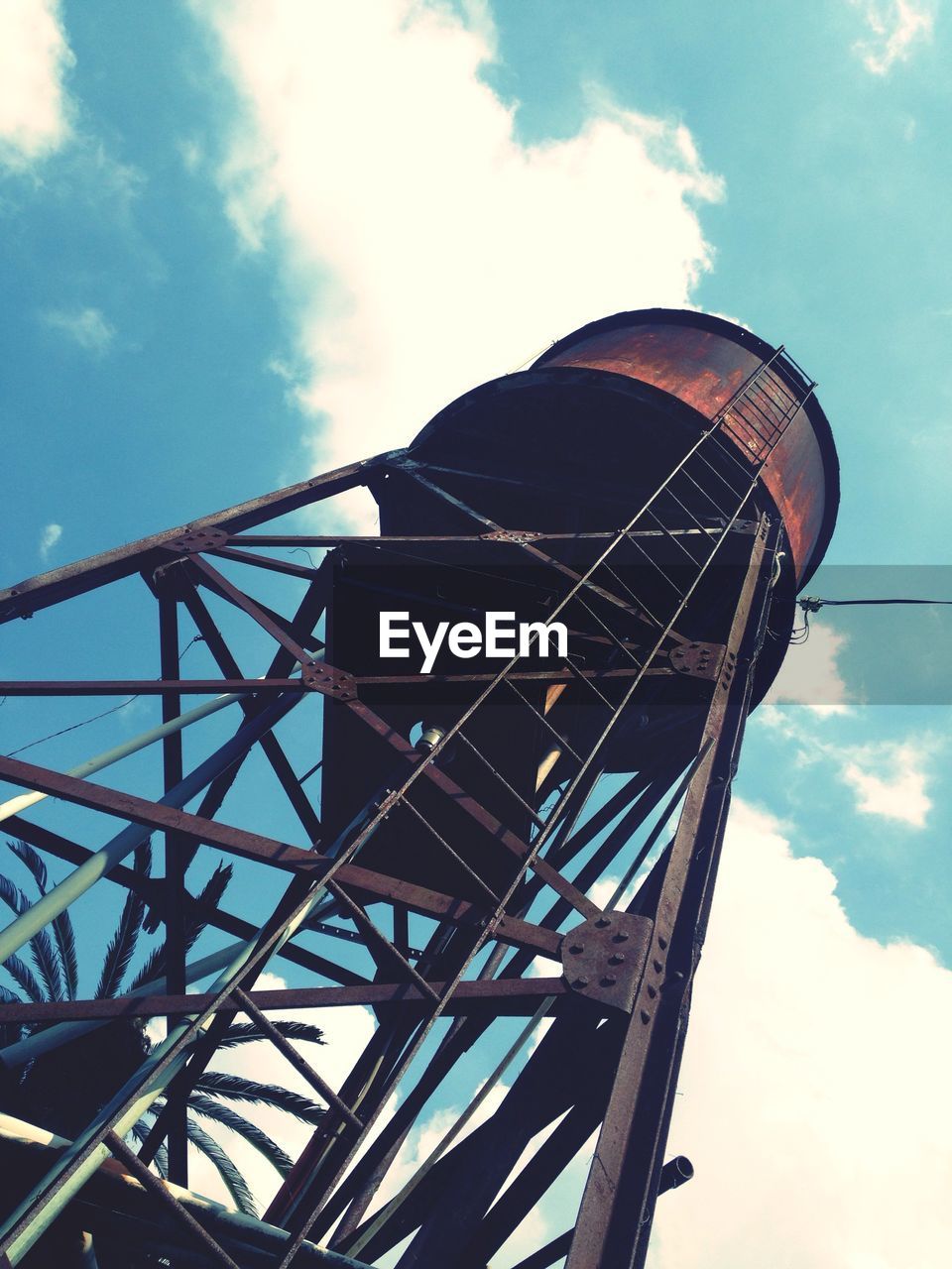 sky, cloud, blue, architecture, built structure, low angle view, nature, day, no people, metal, outdoors, tower, building exterior