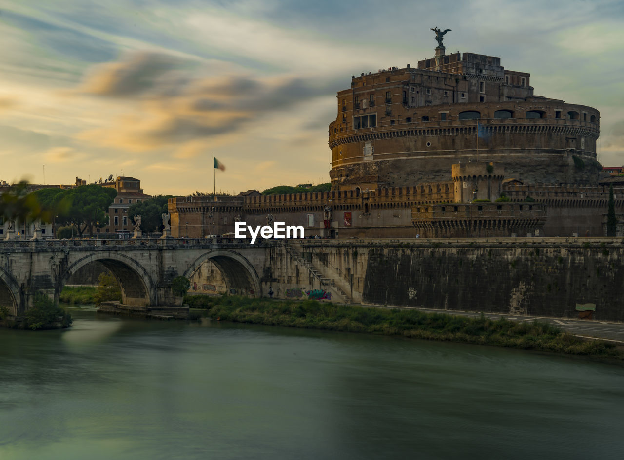 Long exposure, afternoon scene of the castle of st. angelo.