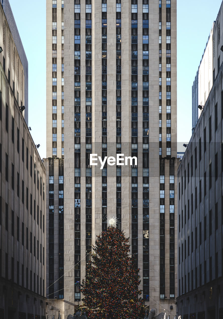 Low angle view of buildings in rockefeller