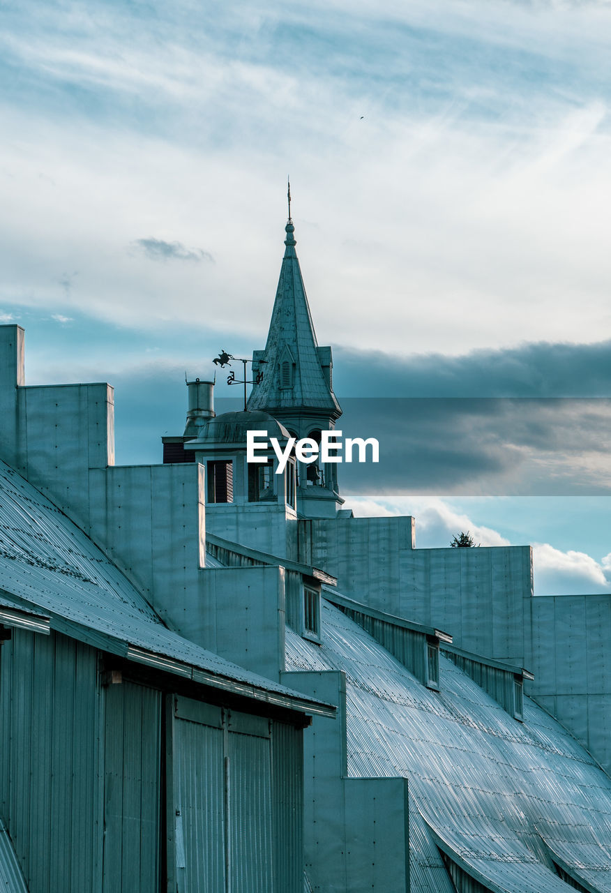 Low angle view of building against sky