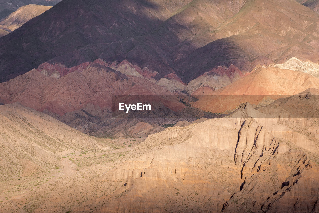 High angle view of mountains