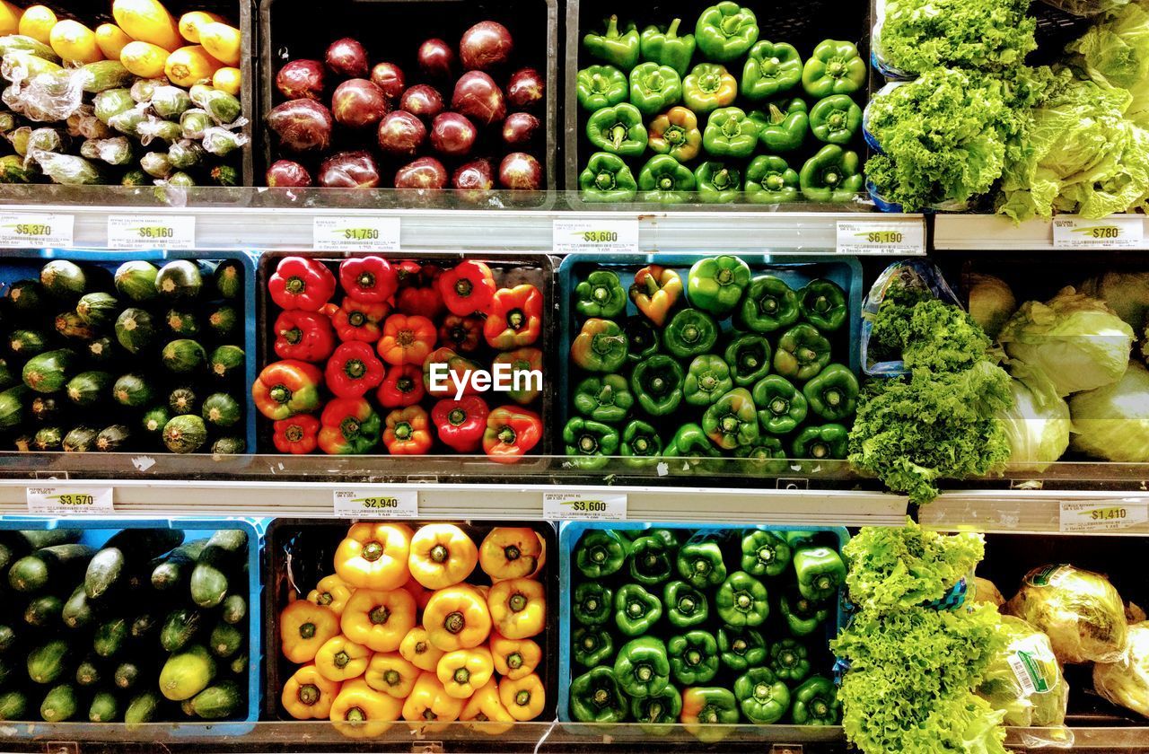 Close-up of vegetables for sale in market