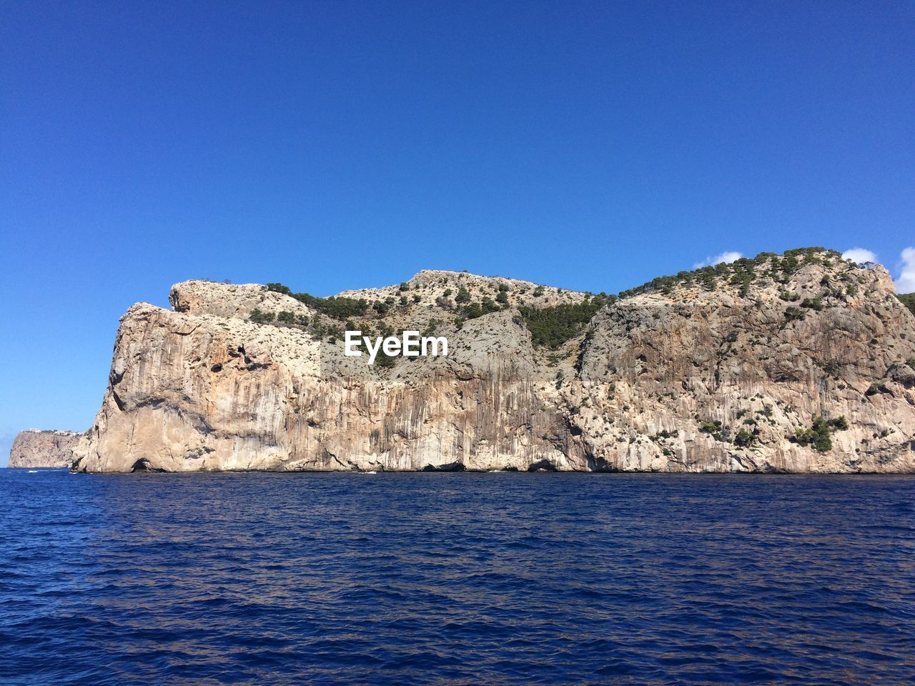 SCENIC VIEW OF BLUE SEA AGAINST CLEAR SKY