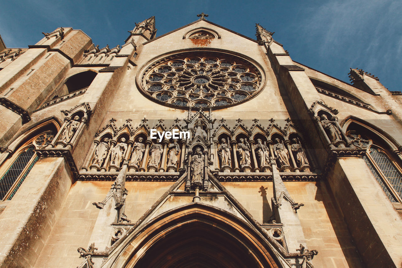 Low angle view of historic church