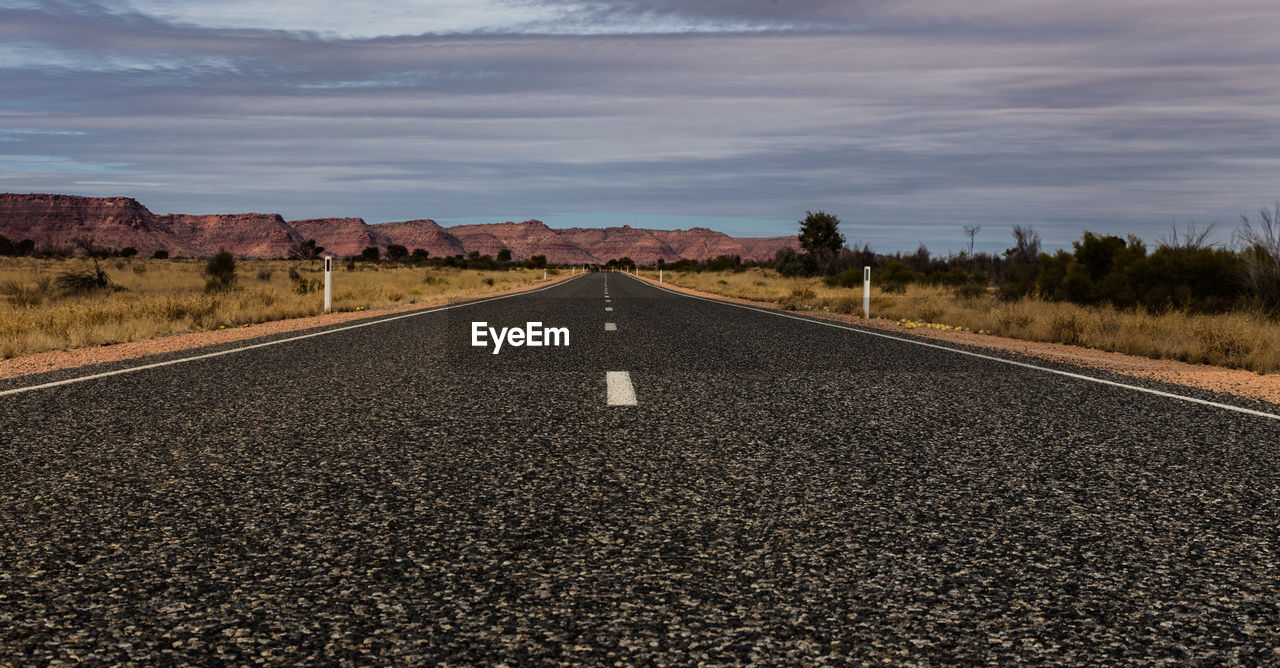 Road passing through landscape