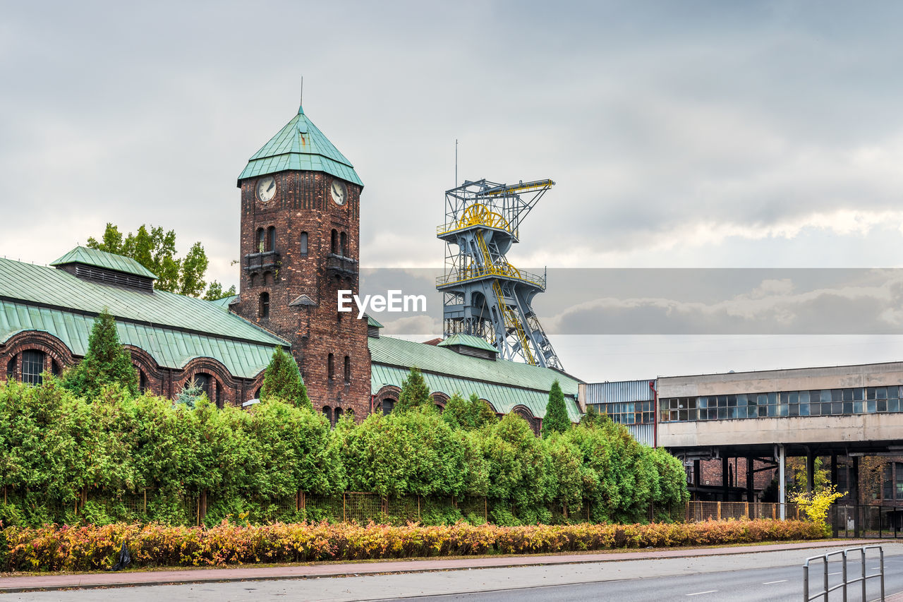 Historical buildings of the coal mine 'wieczorek' in katowice, silesia, poland. 