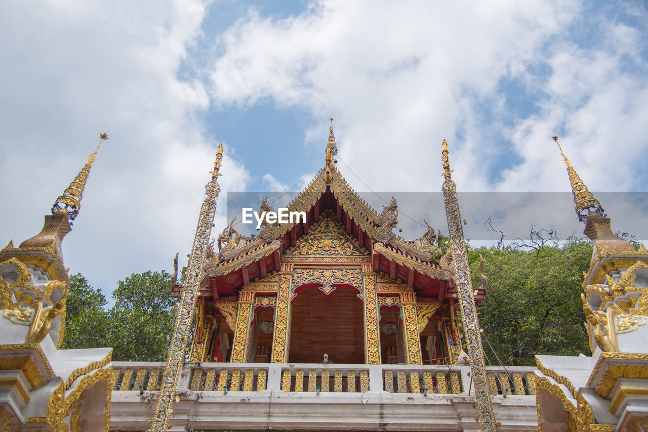 LOW ANGLE VIEW OF A TEMPLE