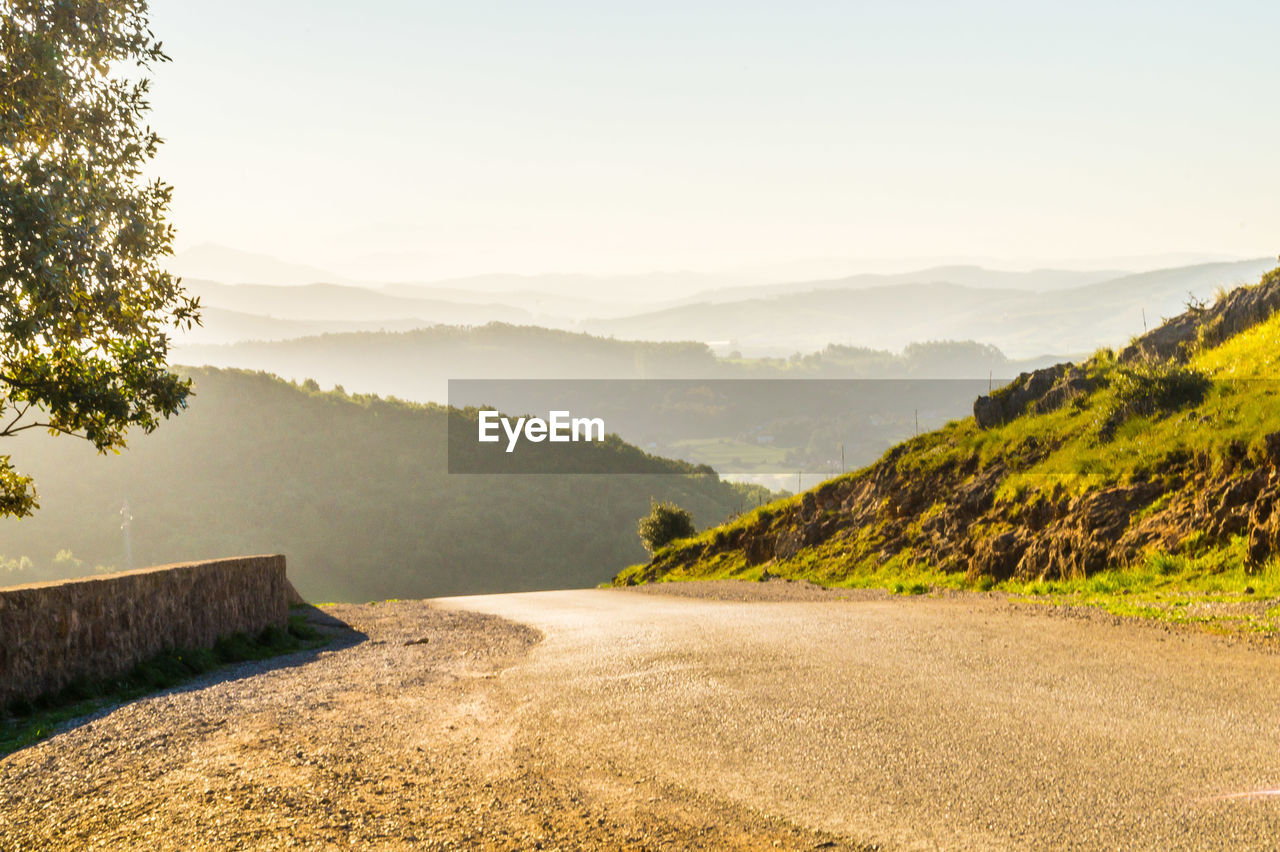 Scenic view of landscape against clear sky