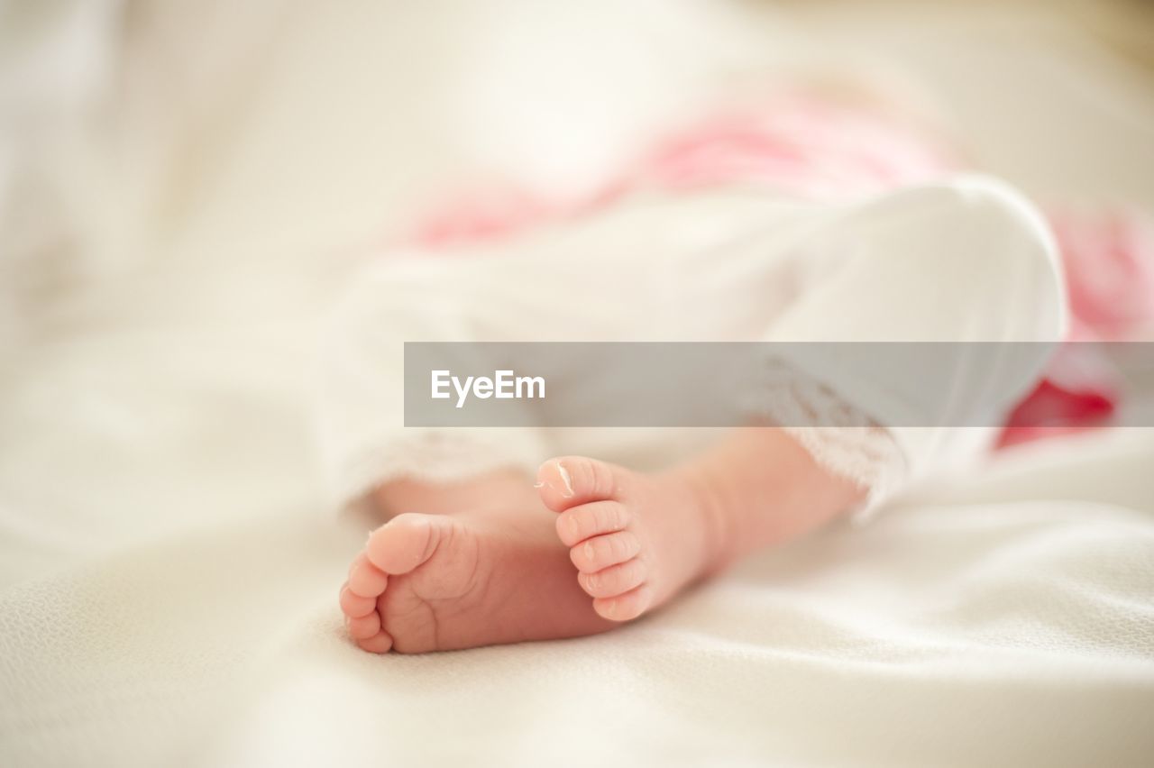 Close-up of a little sleeping baby