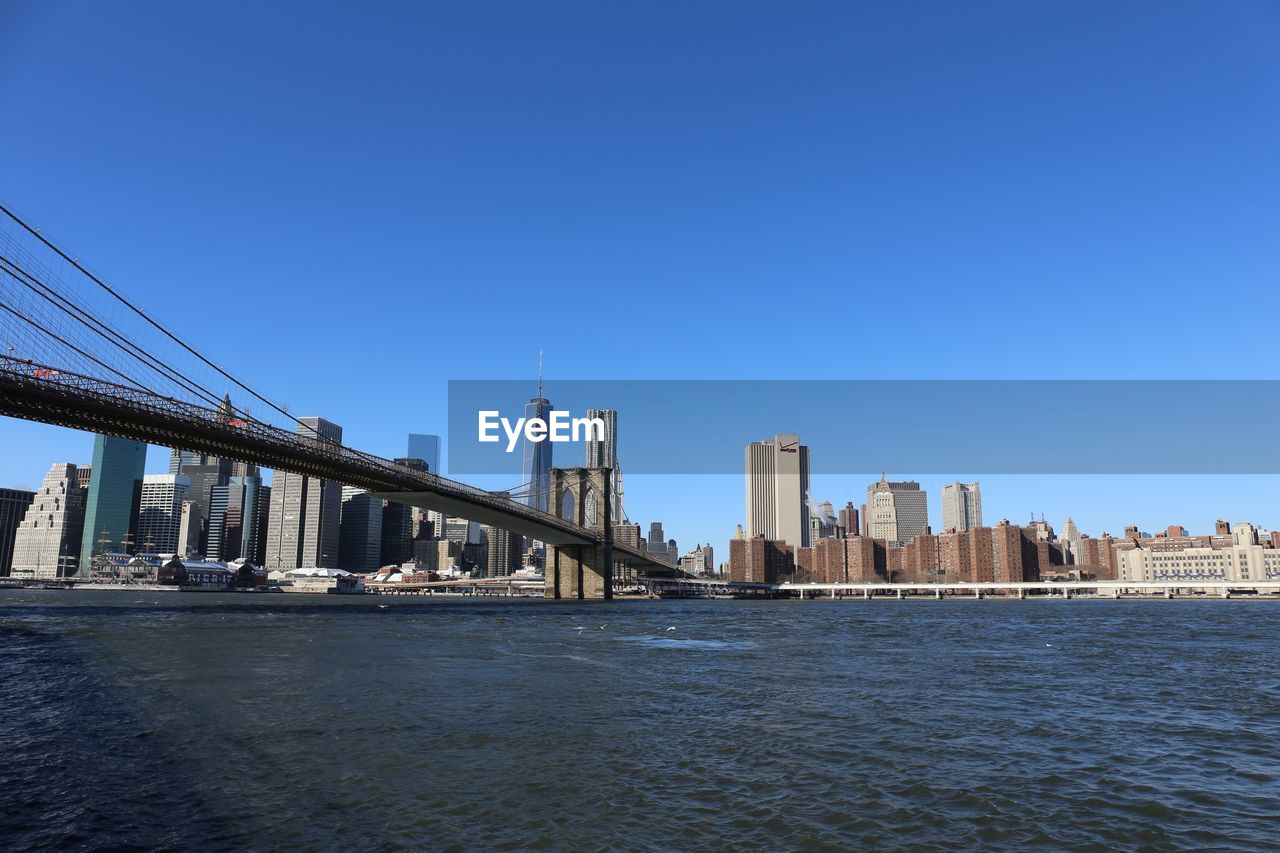 Brooklyn bridge and manhattan skyline