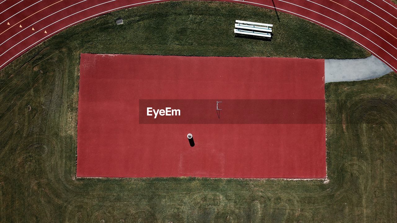 Aerial view of playground