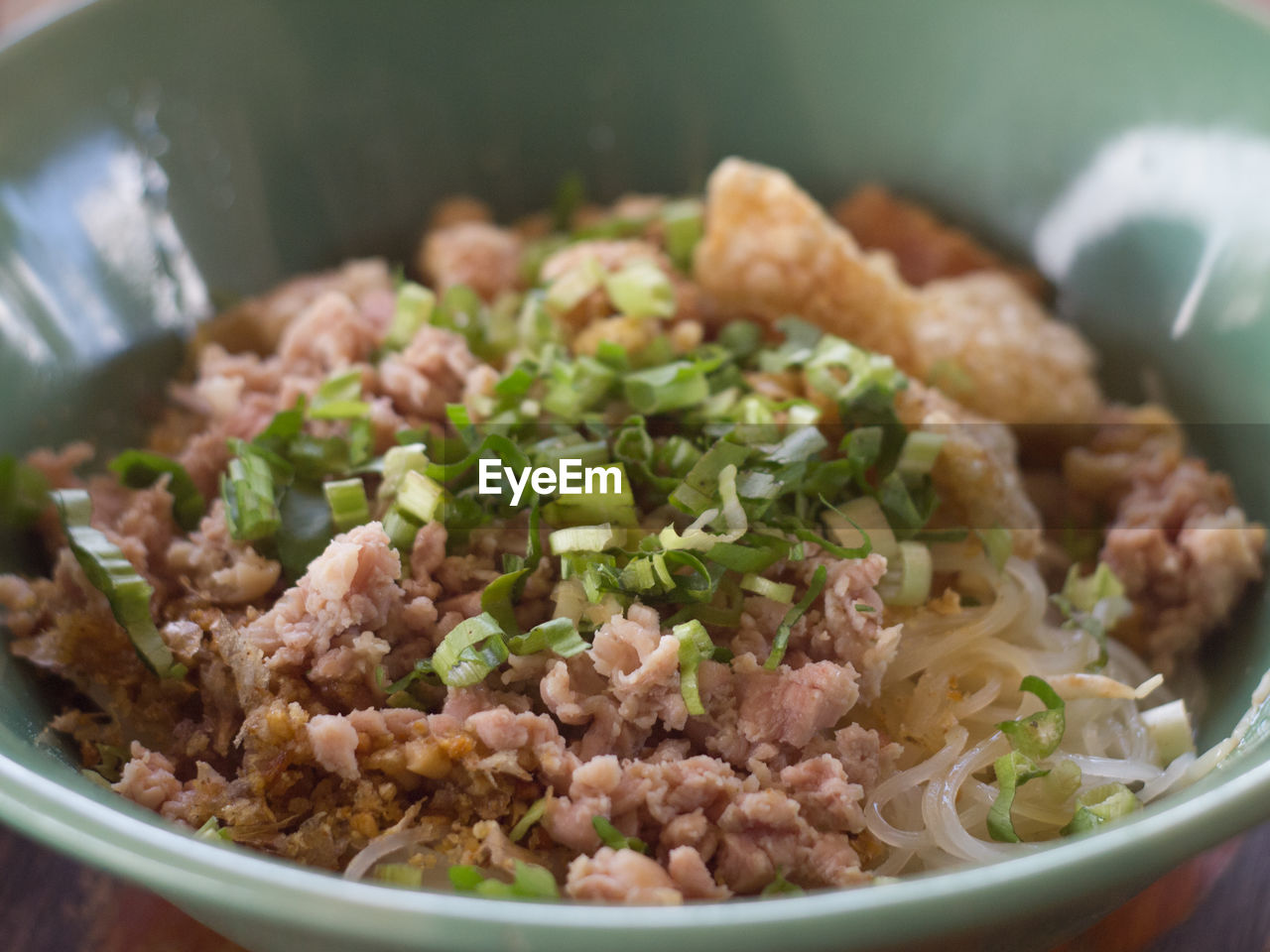 Close-up of food in bowl on table