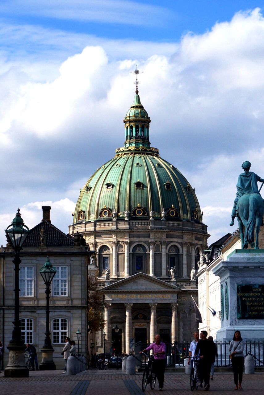 Frederiks church against cloudy sky