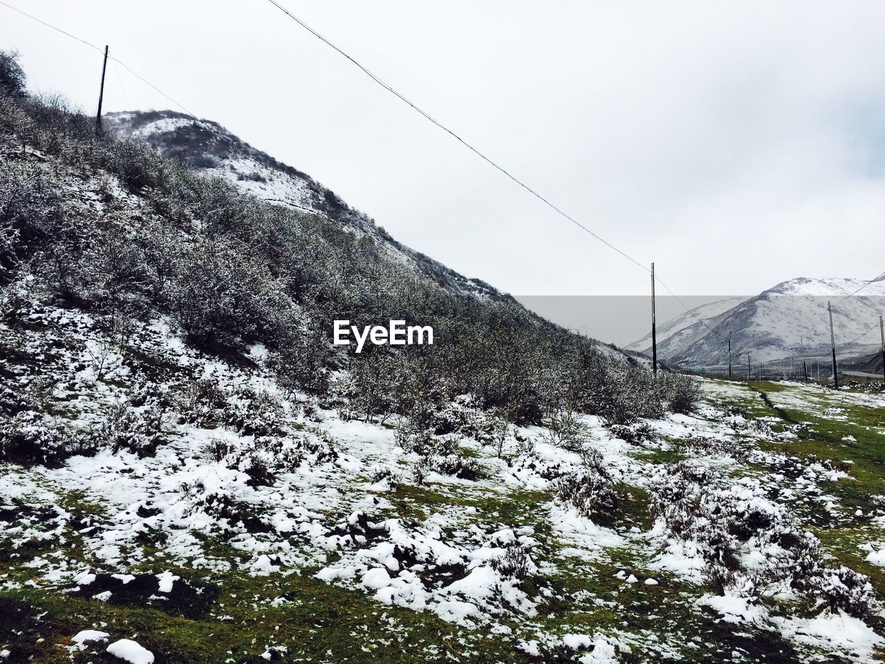 Snowcapped hills