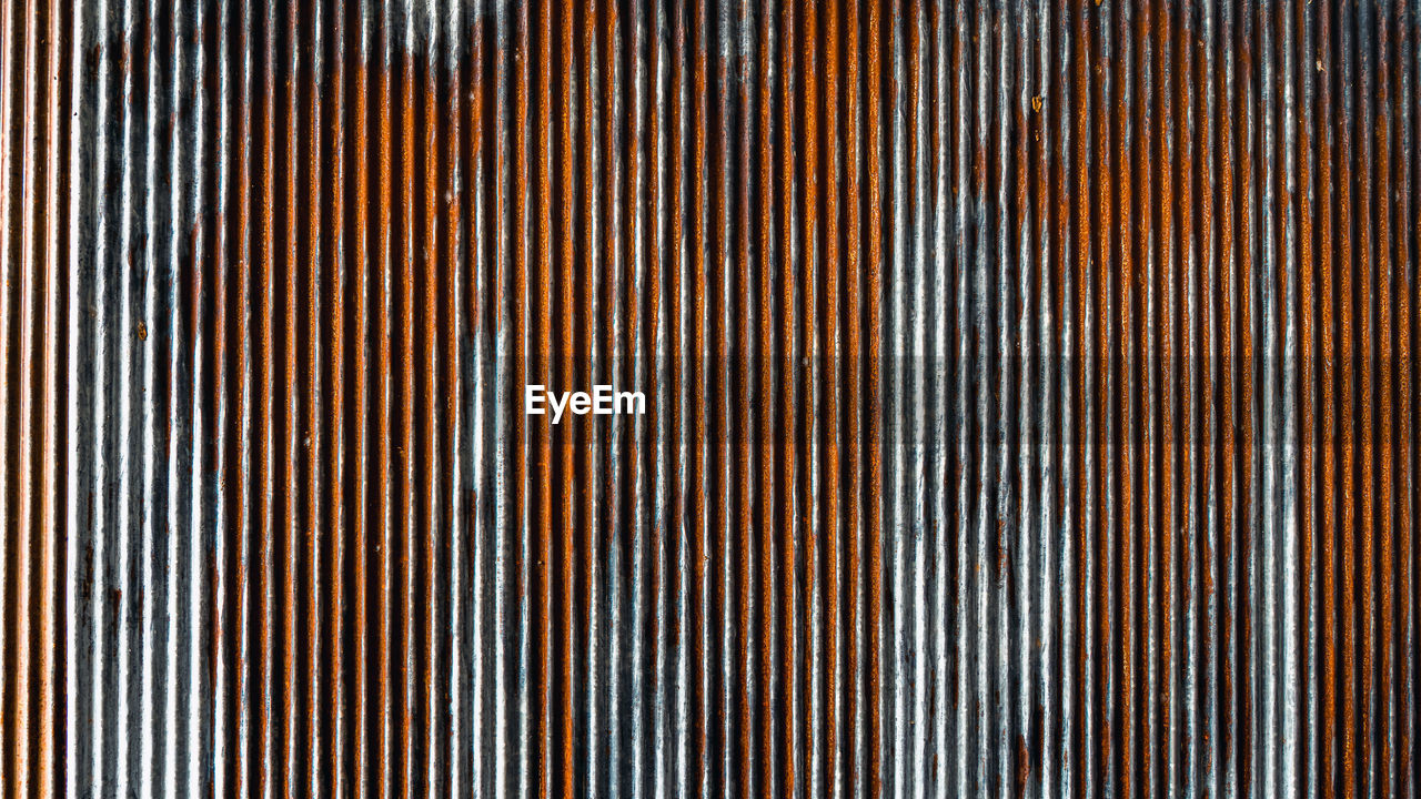 full frame, backgrounds, pattern, no people, close-up, metal, textured, brown, repetition, line, wood, indoors, floor