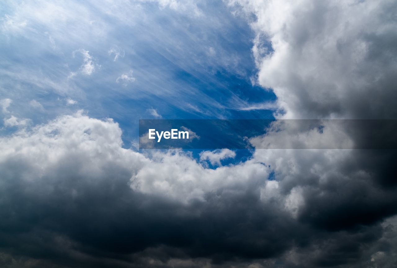 Low angle view of clouds in sky