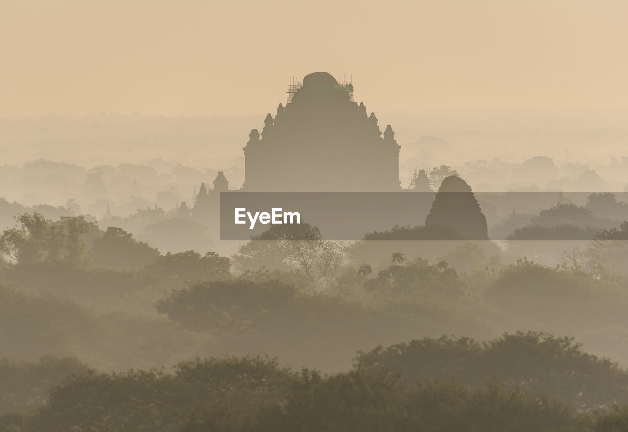 PANORAMIC VIEW OF A TEMPLE