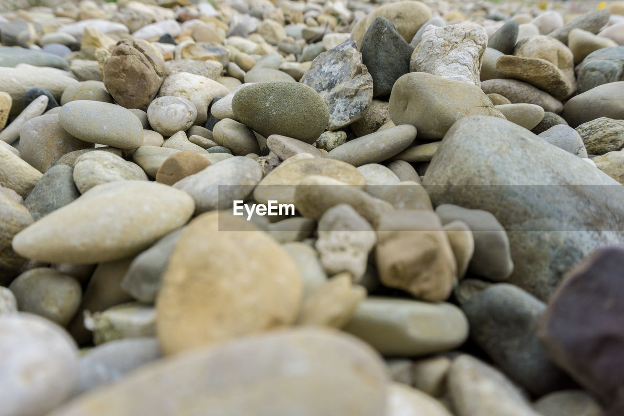 SURFACE LEVEL OF PEBBLE BEACH