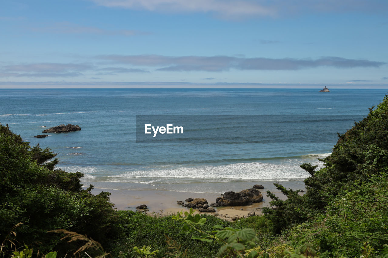 Scenic view of sea against sky