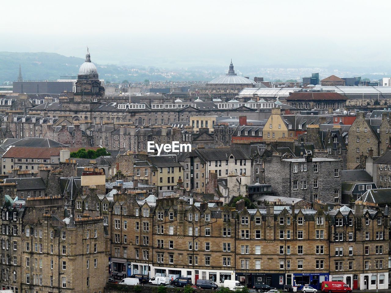 Panoramic view of the city, edinburgh