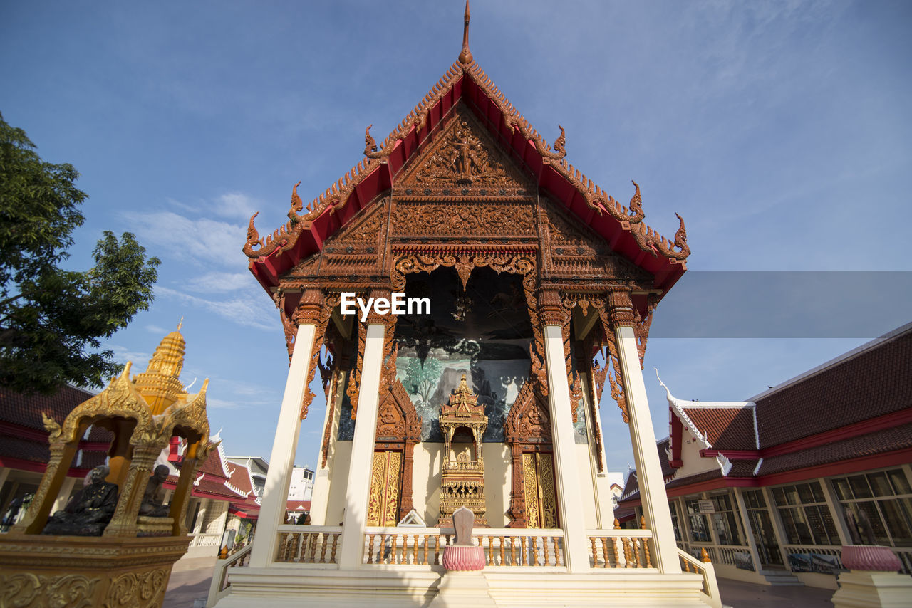 LOW ANGLE VIEW OF TEMPLE BUILDING