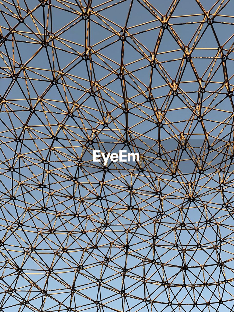 Geodesic dome with twilight light