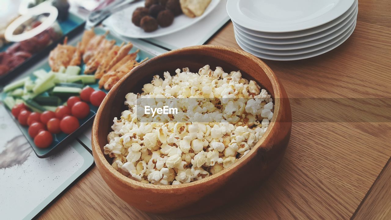 Close-up of popcorn