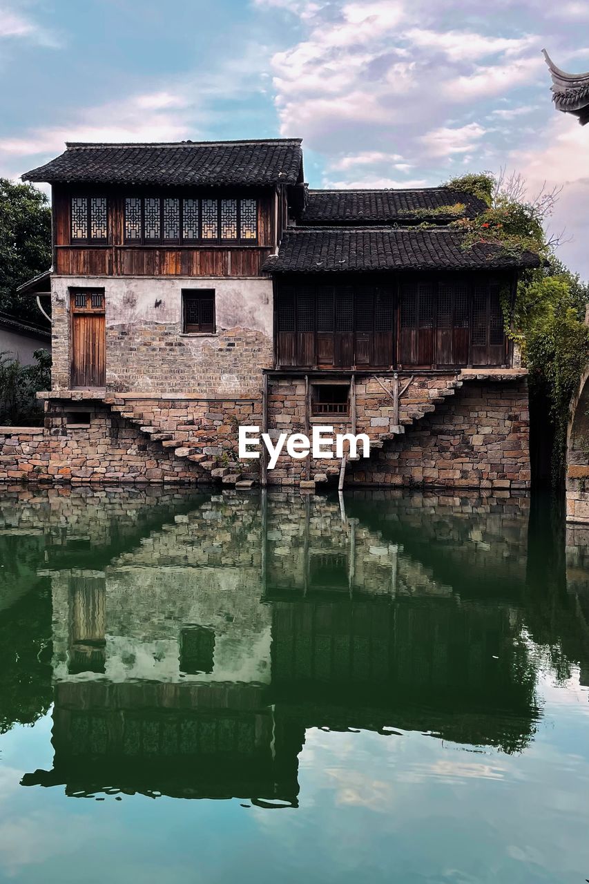 Waterfront ancient towns in southern china