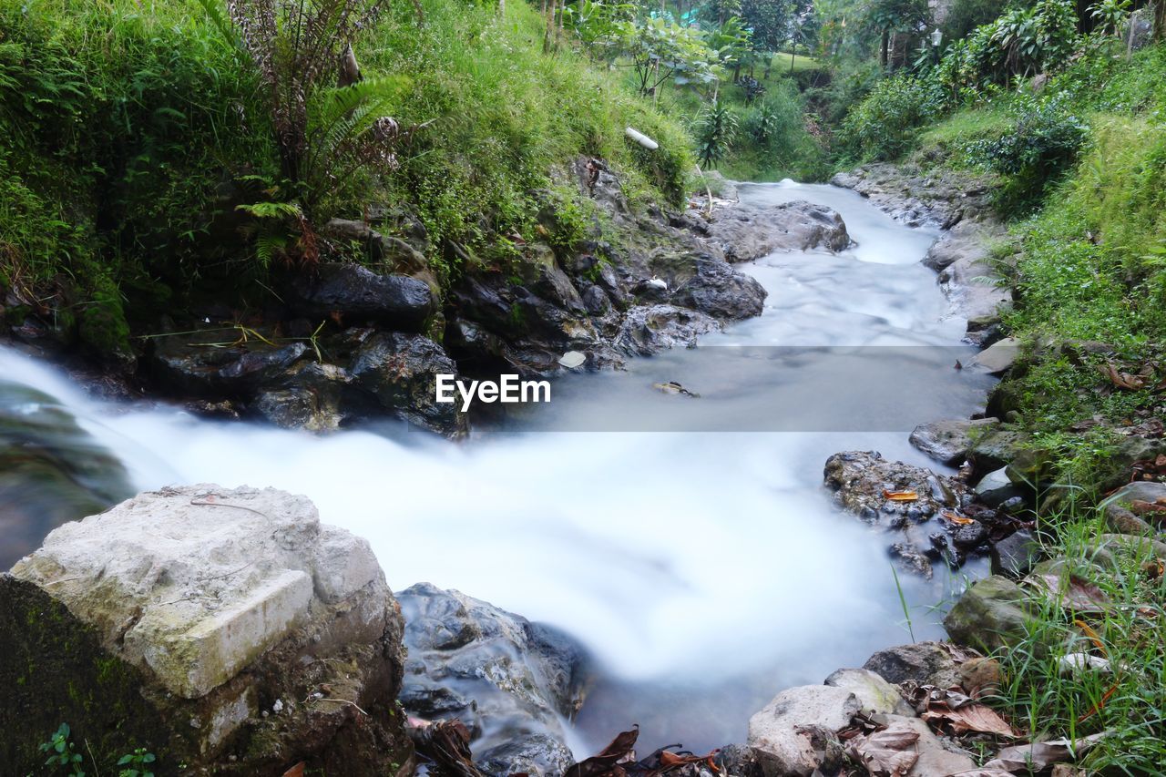 RIVER FLOWING THROUGH ROCKS
