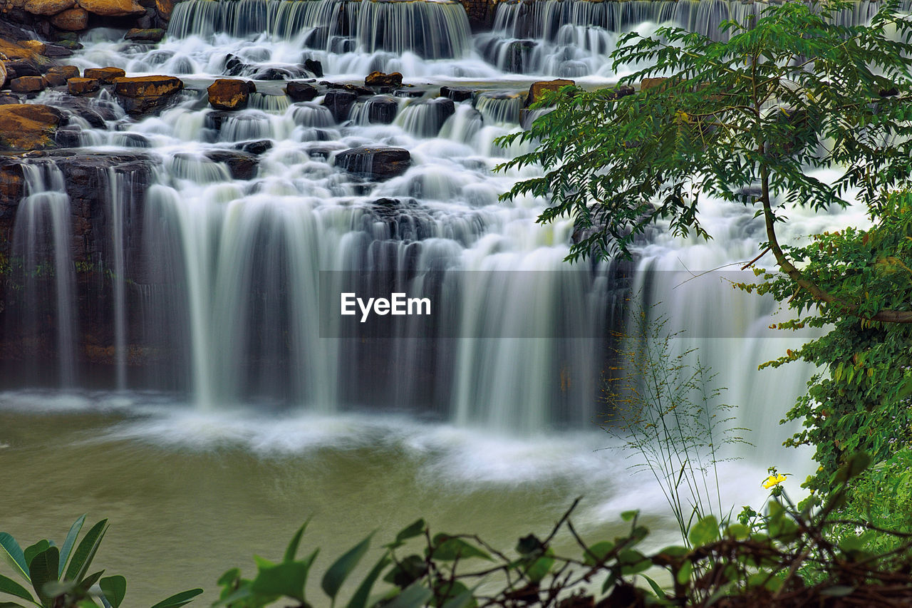 SCENIC VIEW OF WATERFALL