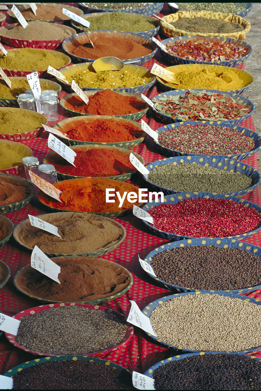 CLOSE-UP OF MULTI COLORED VEGETABLES FOR SALE