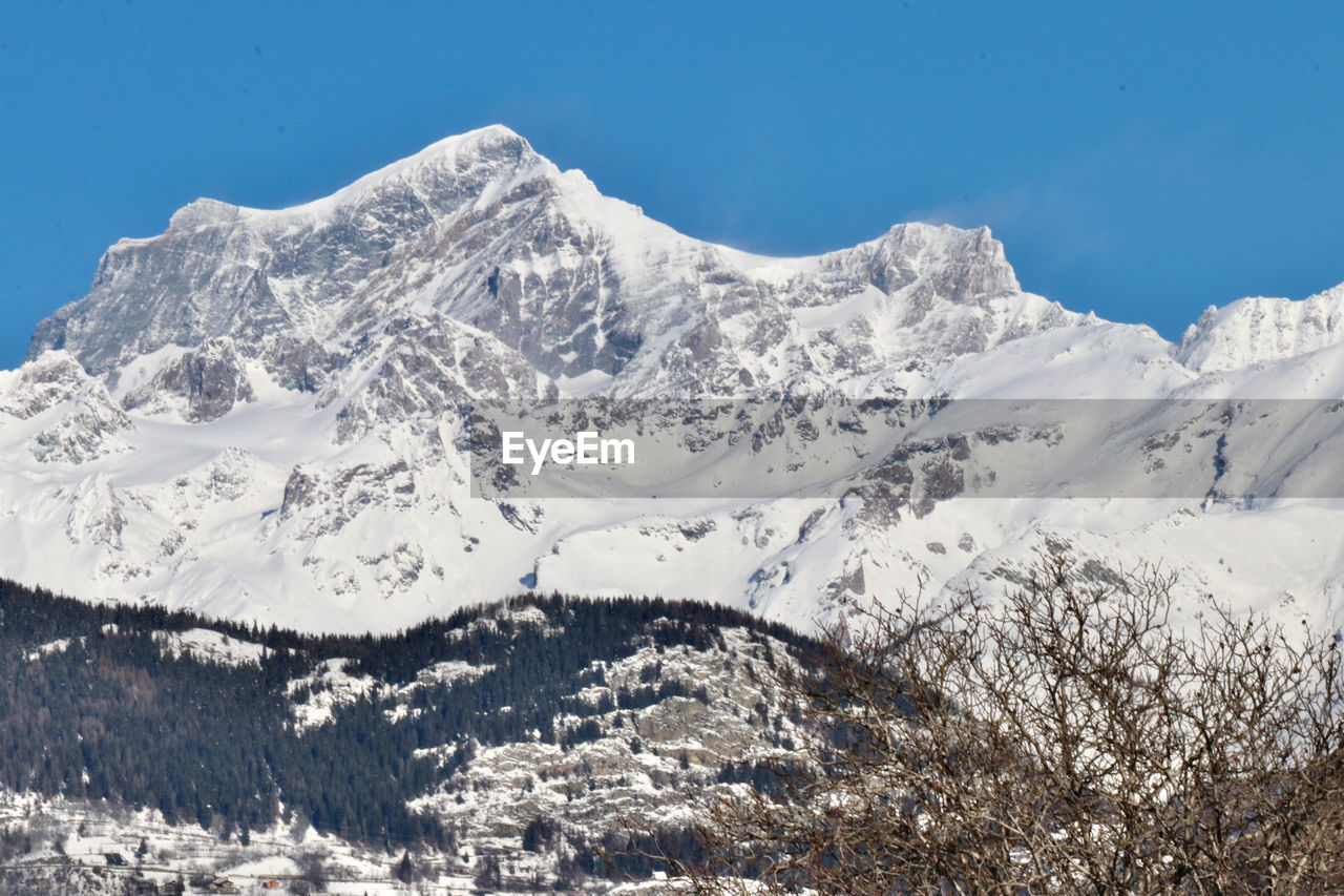 SCENIC VIEW OF SNOWCAPPED MOUNTAIN AGAINST SKY