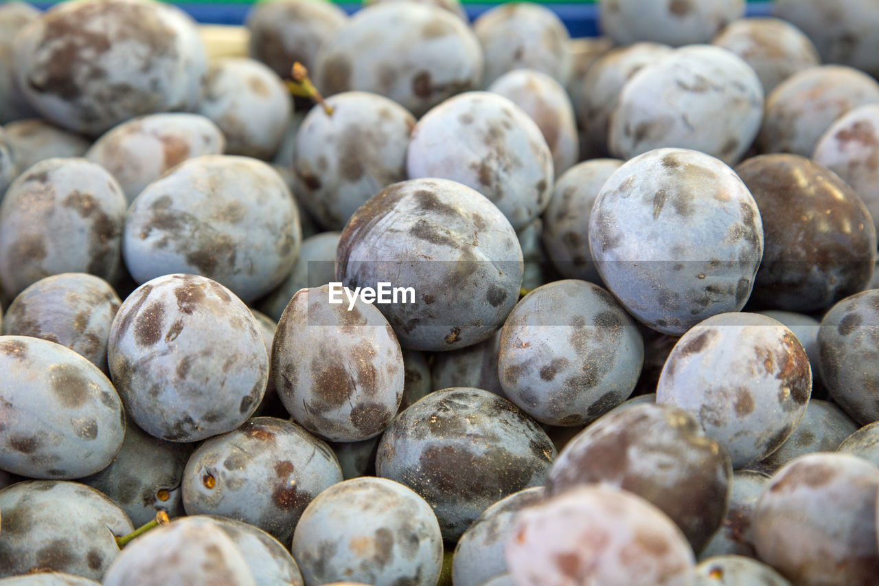 FULL FRAME SHOT OF ONIONS FOR SALE AT MARKET