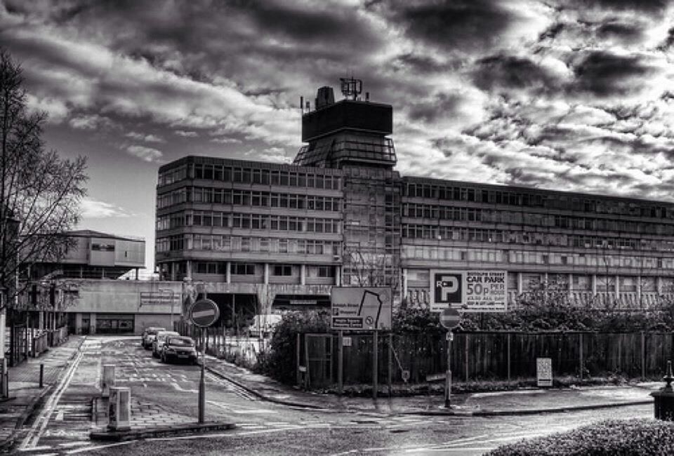 ROAD WITH BUILDINGS IN BACKGROUND