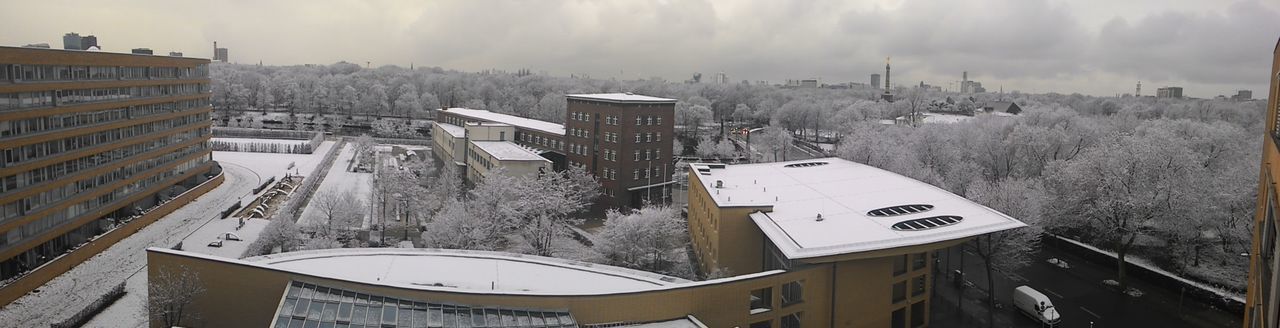 PANORAMIC VIEW OF CITY DURING WINTER