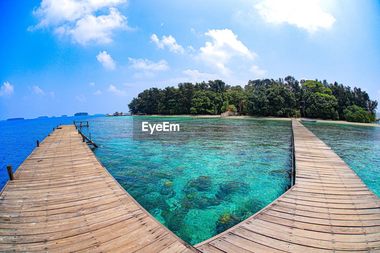 PANORAMIC VIEW OF SEA AGAINST SKY