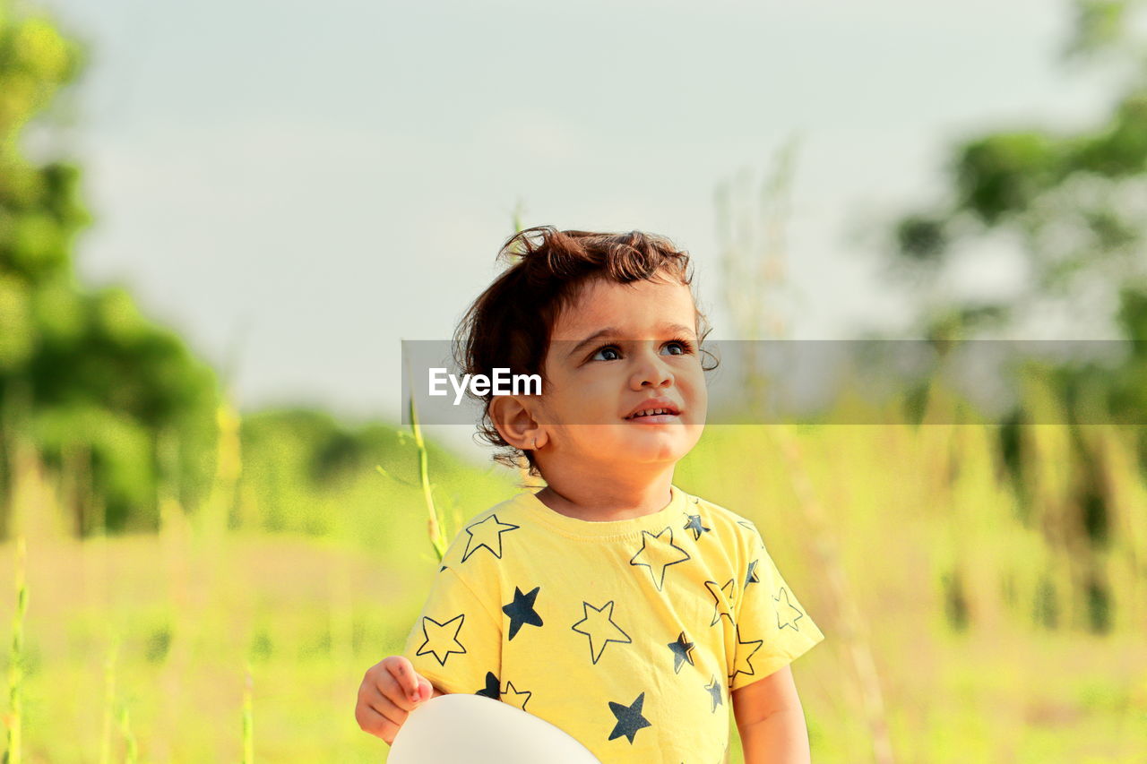 Indian child close up portrait