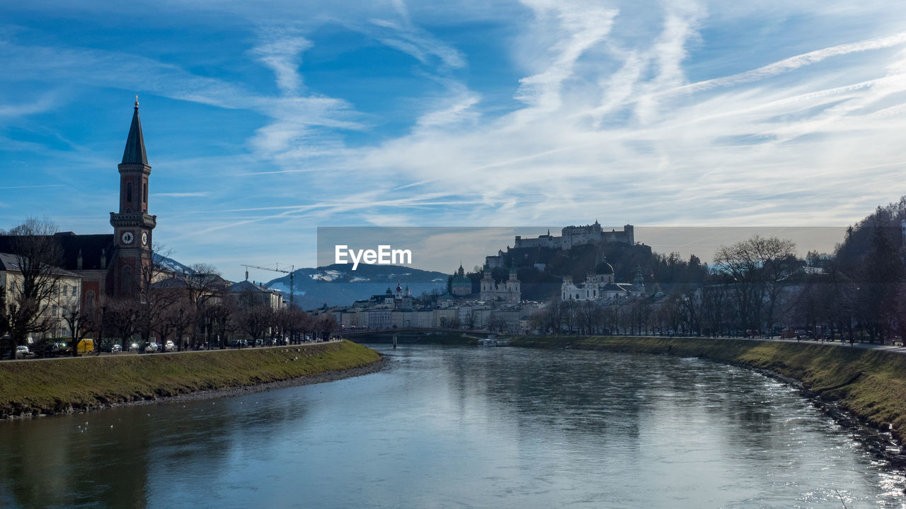 River against sky