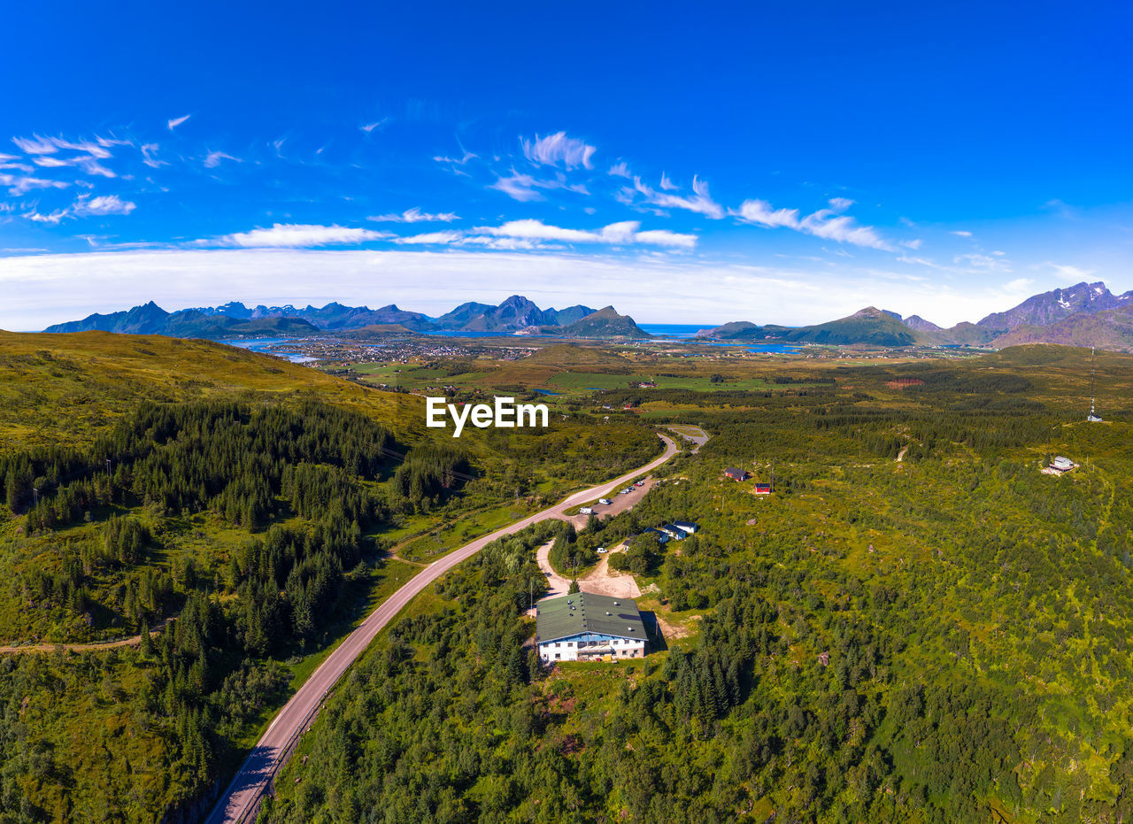 aerial view of landscape against sky