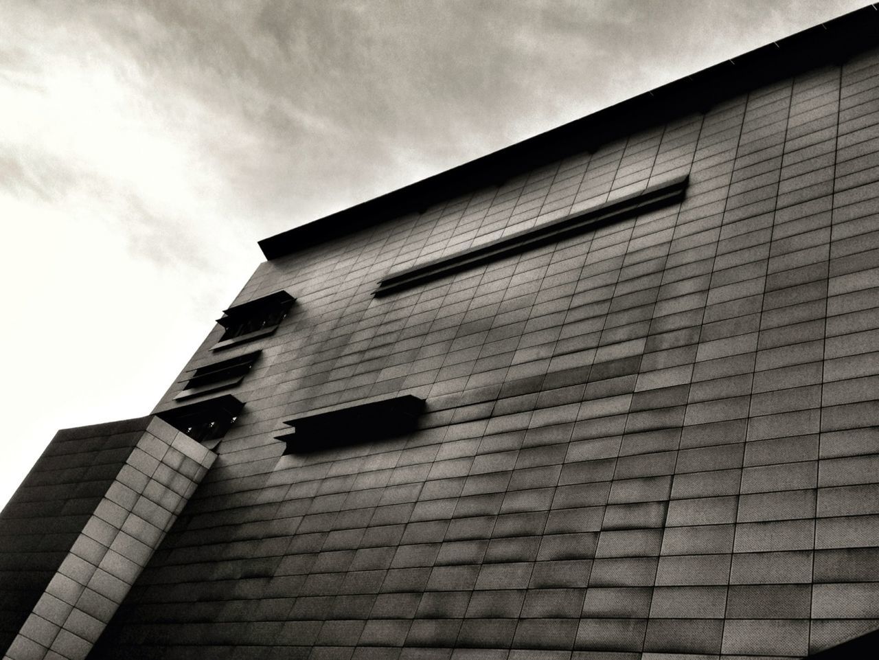 Low angle view of building against sky