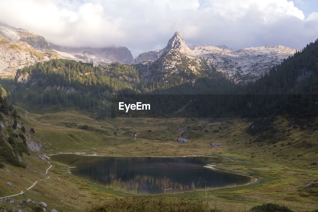 Funtensee lake at kärlingerhaus, berchtesgaden national park